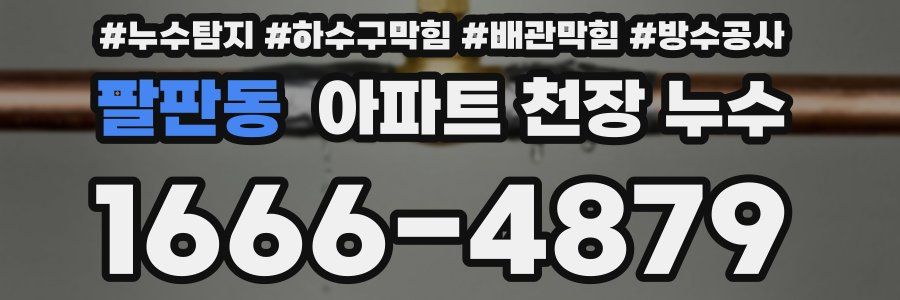 팔판동 아파트 천장 누수