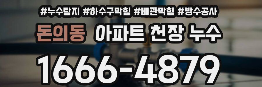 돈의동 아파트 천장 누수