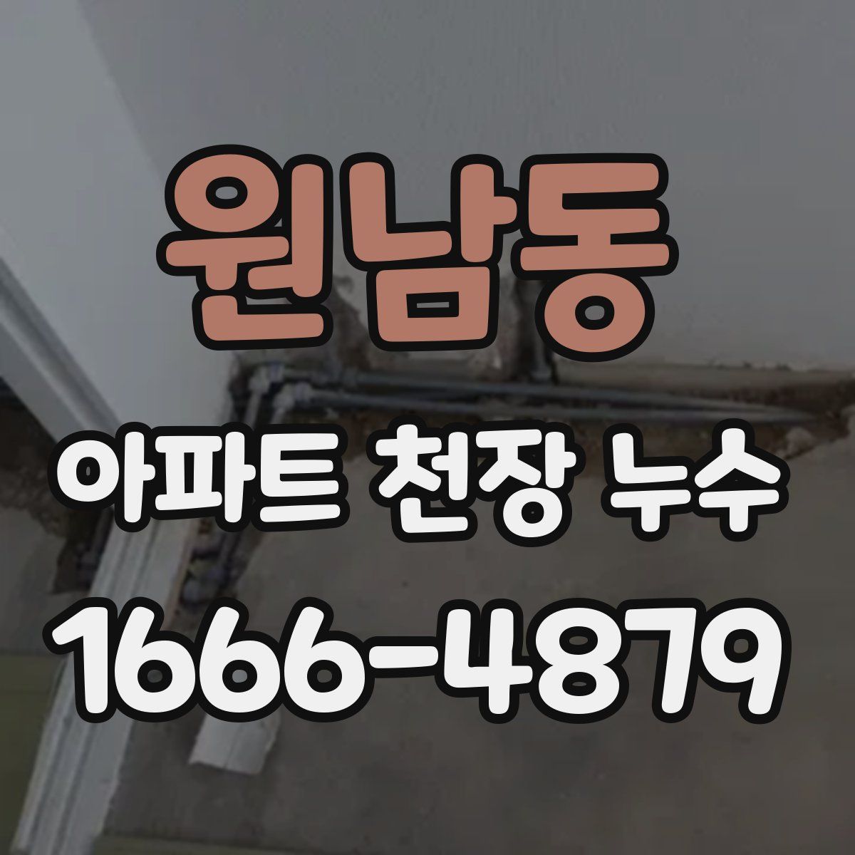 원남동 아파트 천장 누수