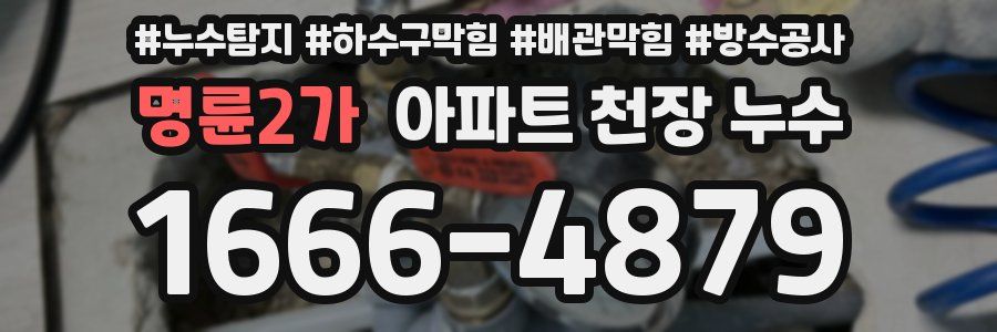 명륜2가 아파트 천장 누수