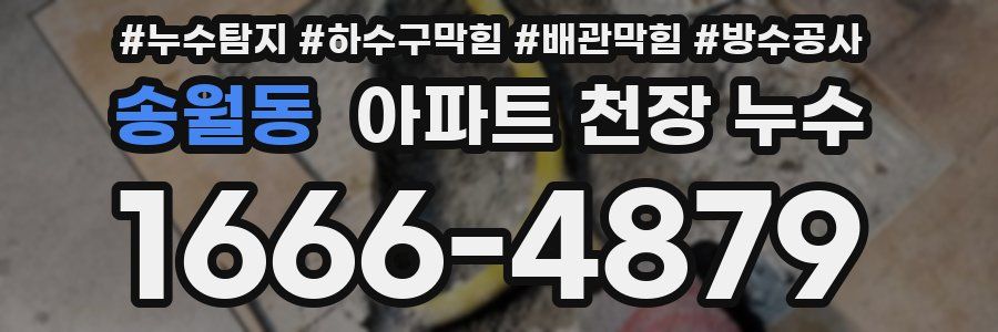 송월동 아파트 천장 누수