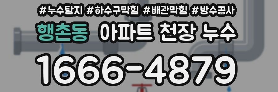 행촌동 아파트 천장 누수