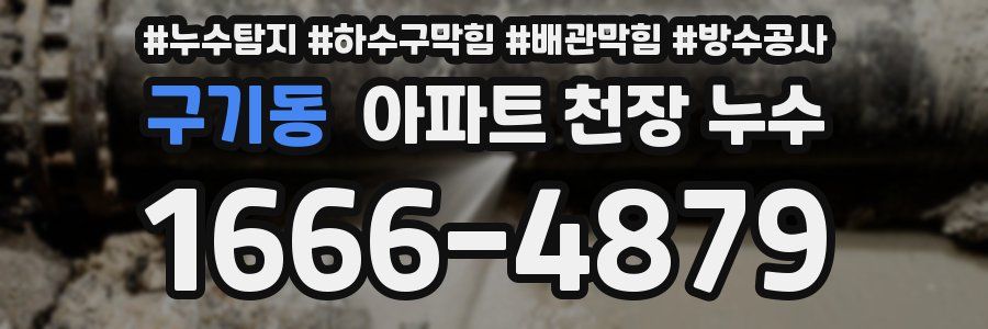 구기동 아파트 천장 누수