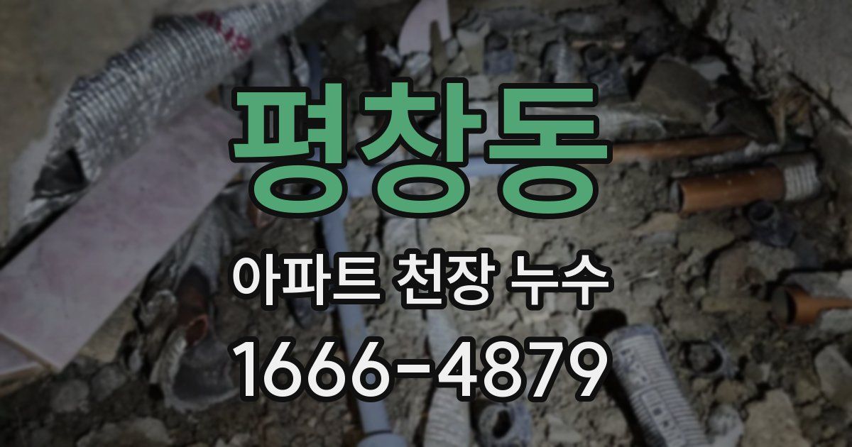 평창동 아파트 천장 누수