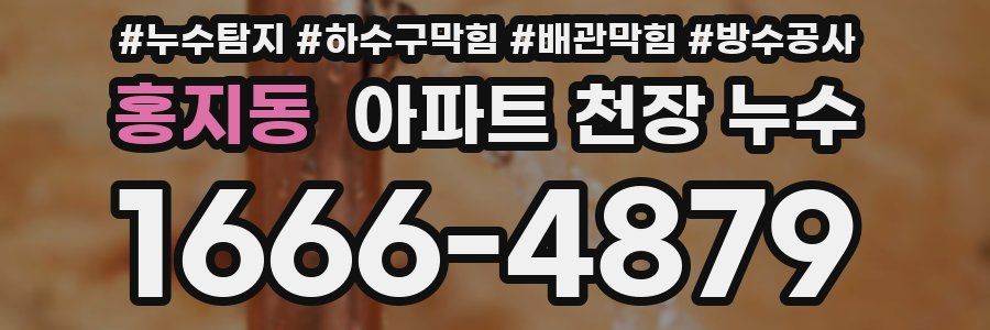 홍지동 아파트 천장 누수