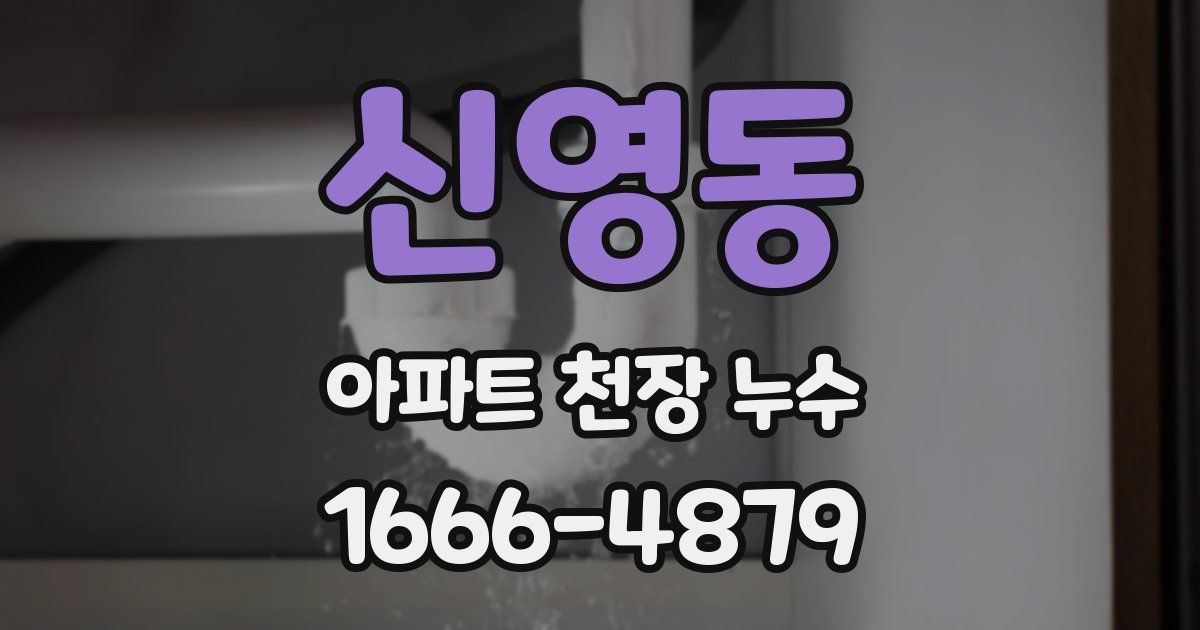 신영동 아파트 천장 누수