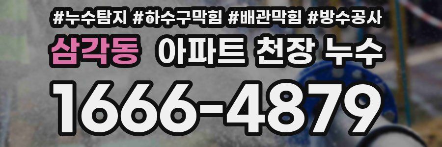 삼각동 아파트 천장 누수