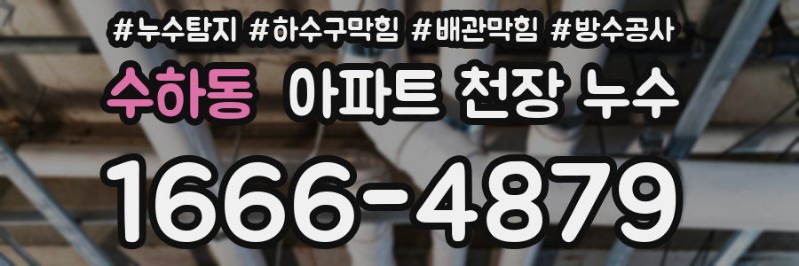 수하동 아파트 천장 누수