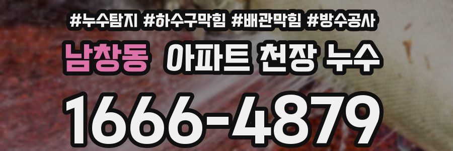 남창동 아파트 천장 누수