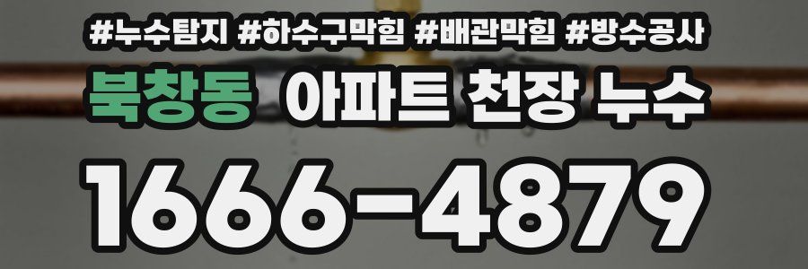 북창동 아파트 천장 누수