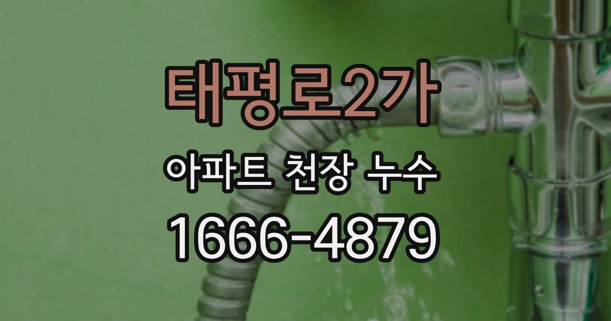 태평로2가 아파트 천장 누수