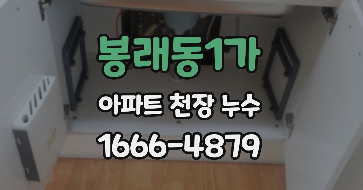 봉래동1가 아파트 천장 누수