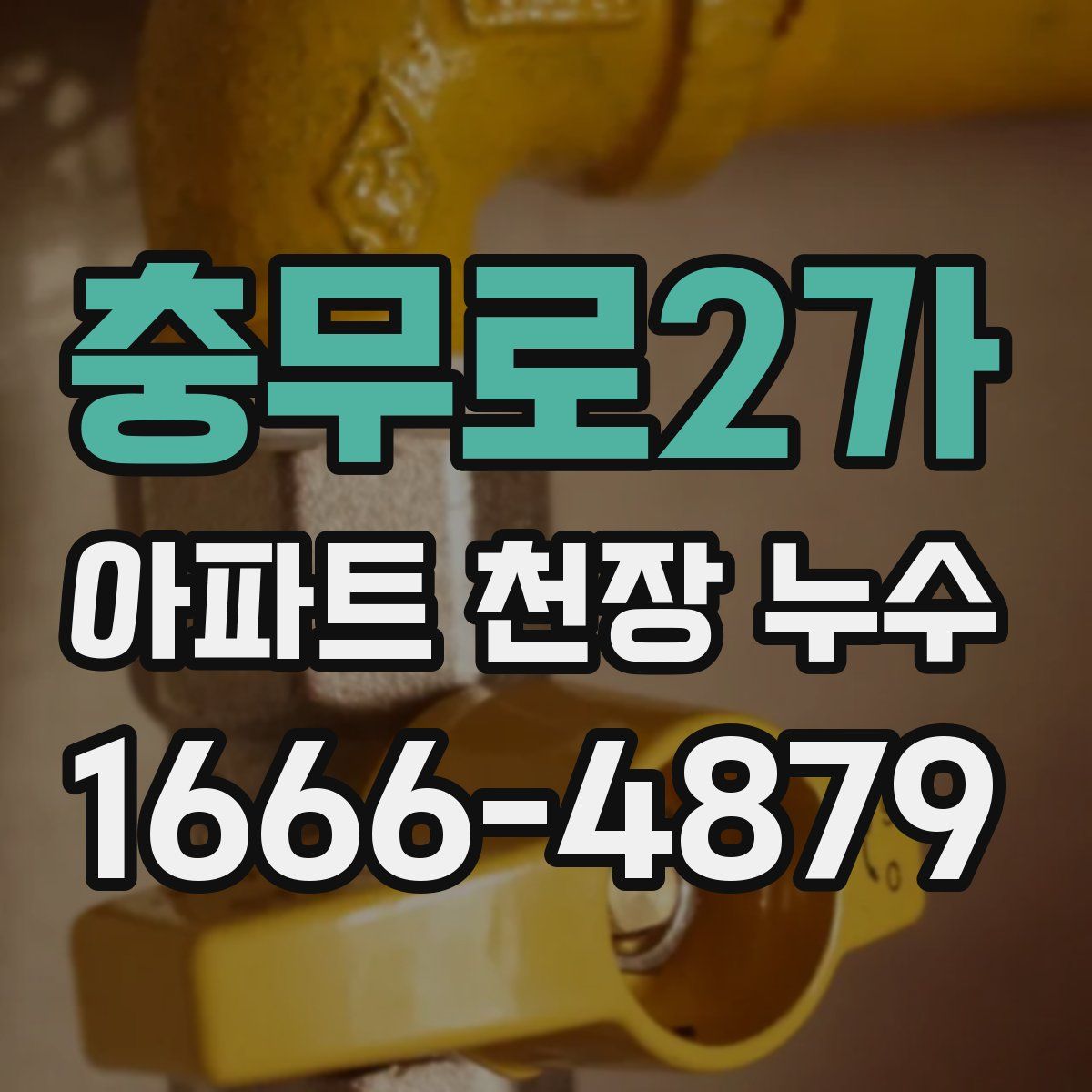 충무로2가 아파트 천장 누수