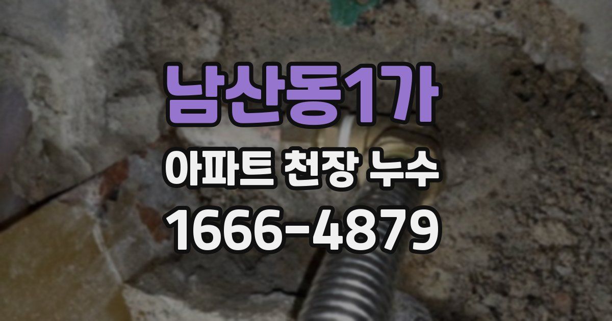 남산동1가 아파트 천장 누수