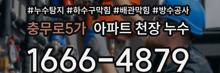 충무로5가 아파트 천장 누수