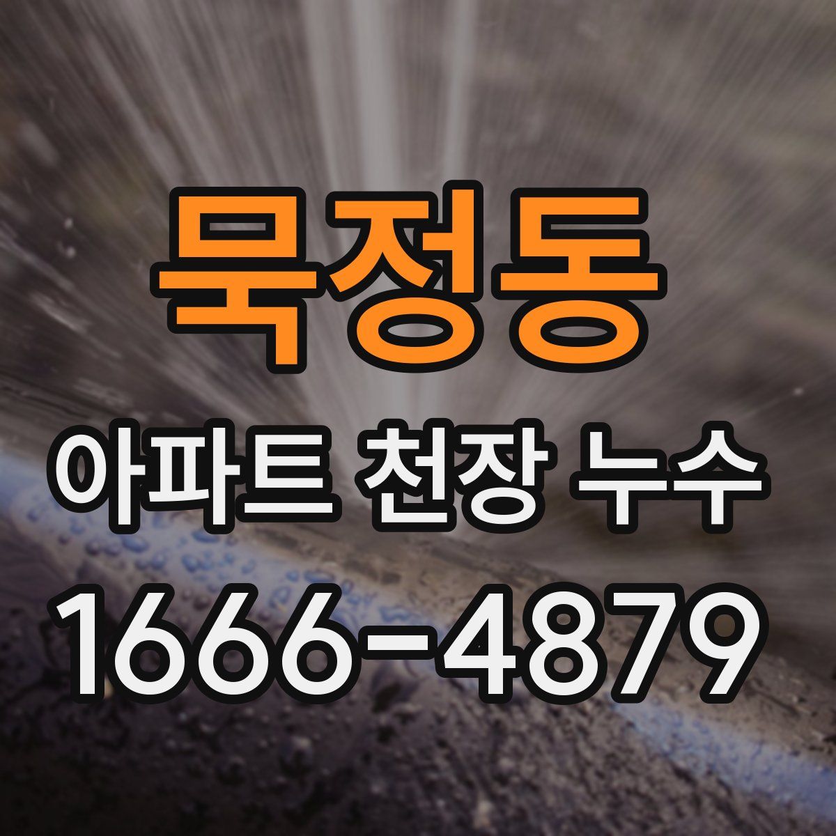 묵정동 아파트 천장 누수