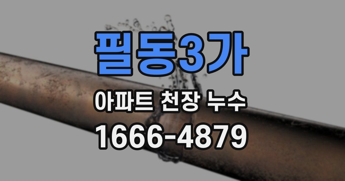필동3가 아파트 천장 누수