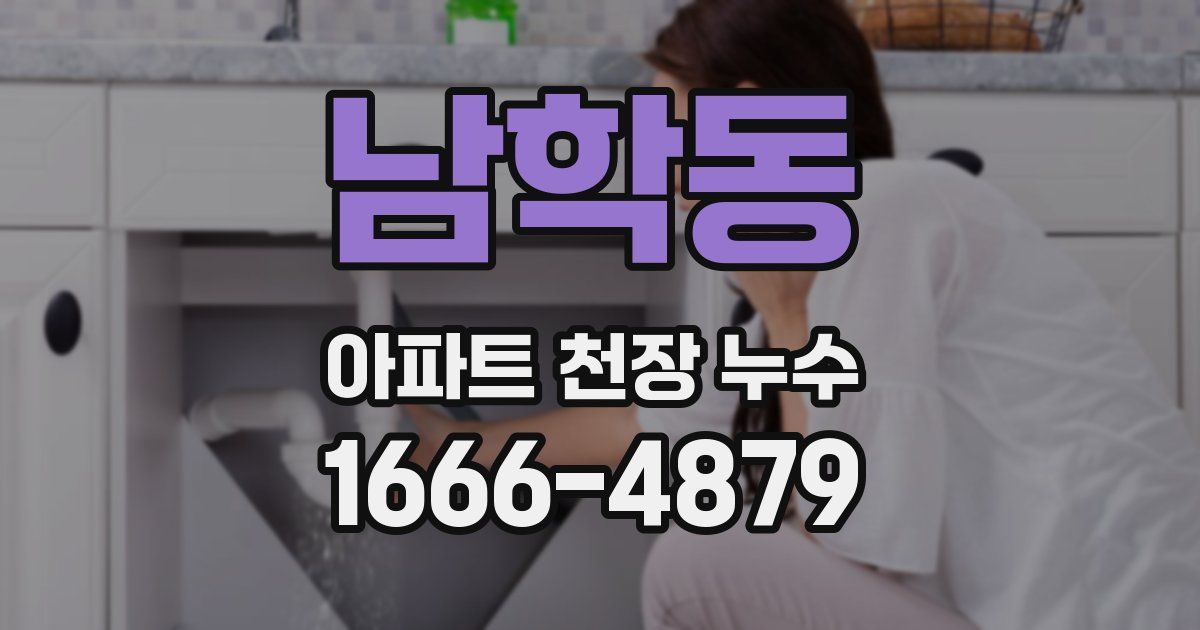 남학동 아파트 천장 누수