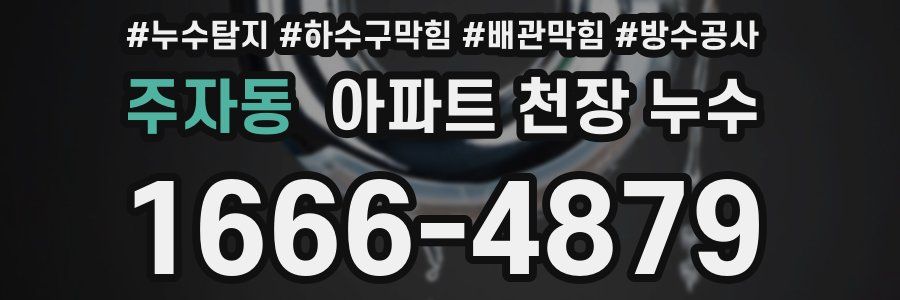 주자동 아파트 천장 누수