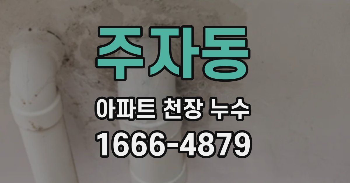 주자동 아파트 천장 누수