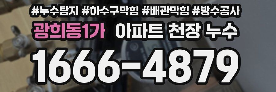 광희동1가 아파트 천장 누수