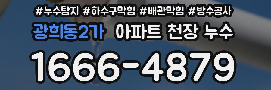 광희동2가 아파트 천장 누수