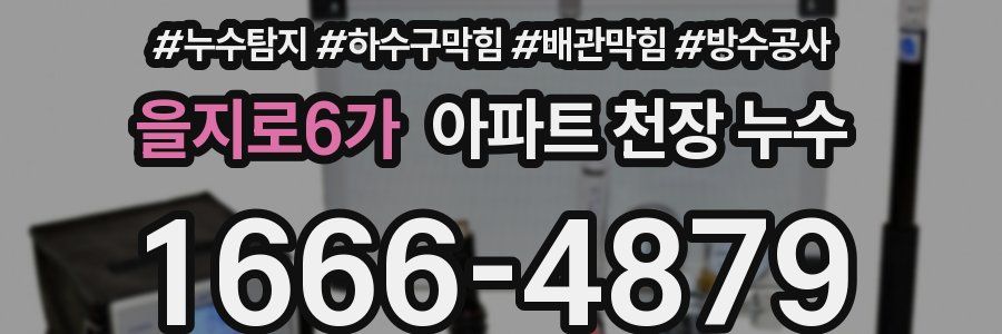 을지로6가 아파트 천장 누수