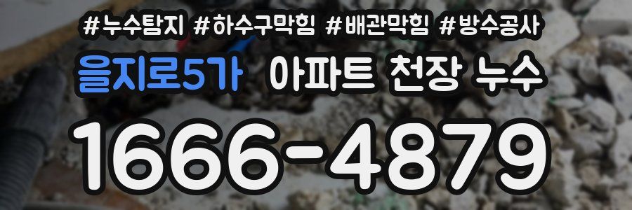 을지로5가 아파트 천장 누수