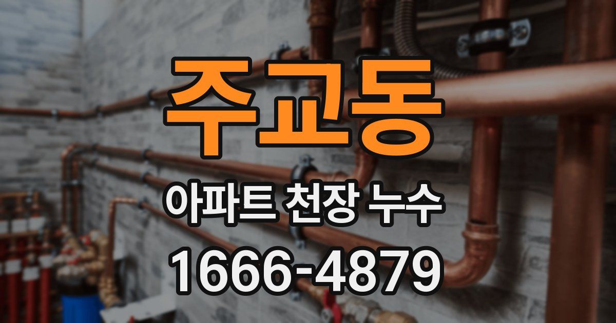 주교동 아파트 천장 누수