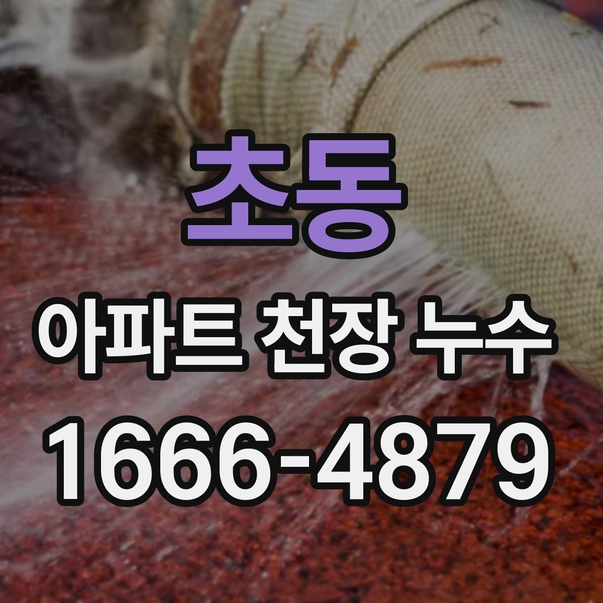 초동 아파트 천장 누수