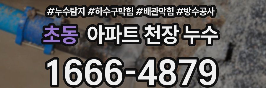 초동 아파트 천장 누수