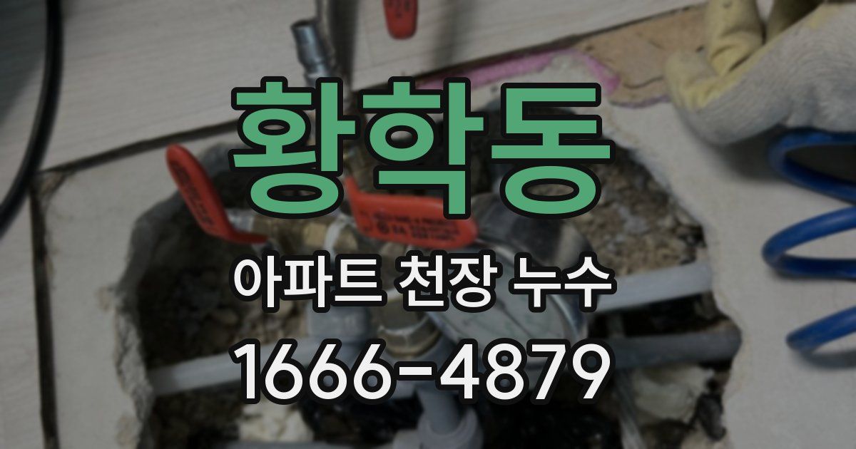 황학동 아파트 천장 누수
