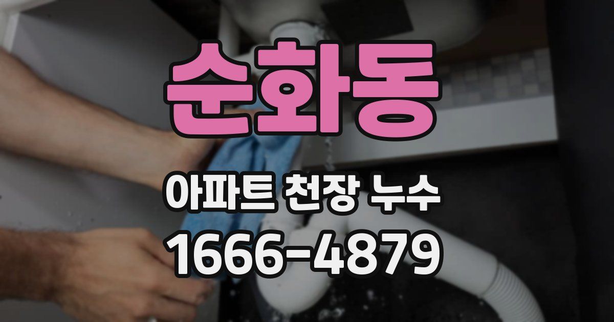 순화동 아파트 천장 누수