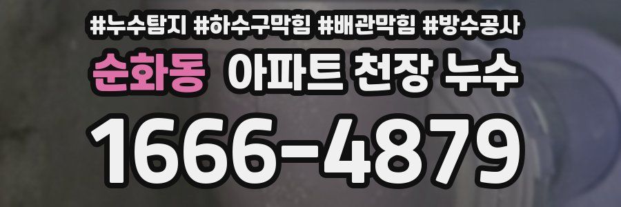 순화동 아파트 천장 누수