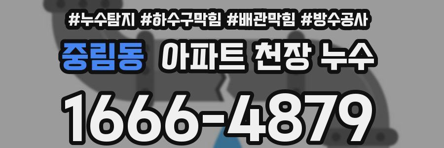 중림동 아파트 천장 누수