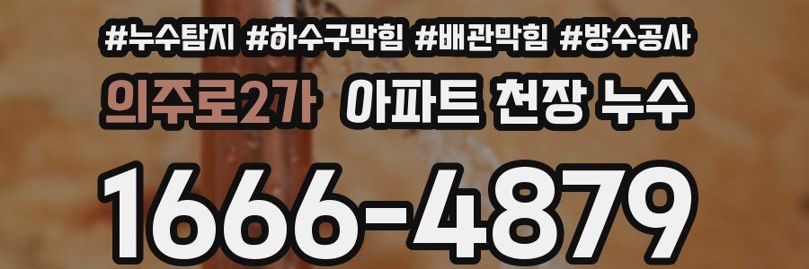 의주로2가 아파트 천장 누수