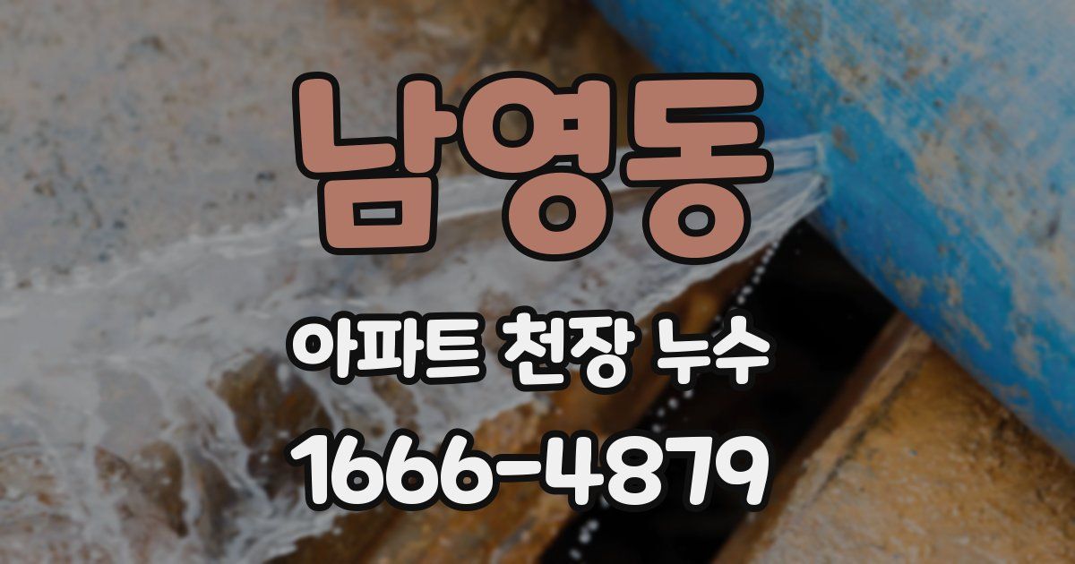남영동 아파트 천장 누수