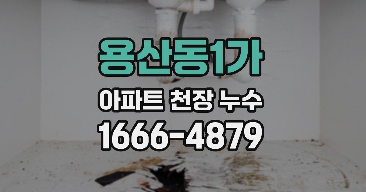 용산동1가 아파트 천장 누수
