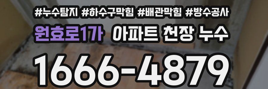 원효로1가 아파트 천장 누수