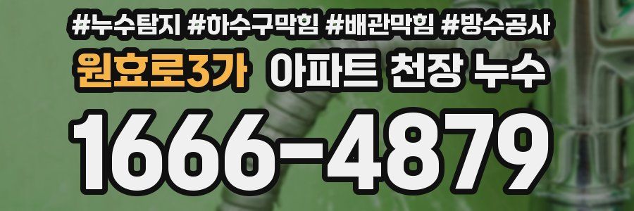 원효로3가 아파트 천장 누수