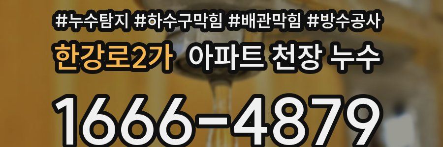 한강로2가 아파트 천장 누수