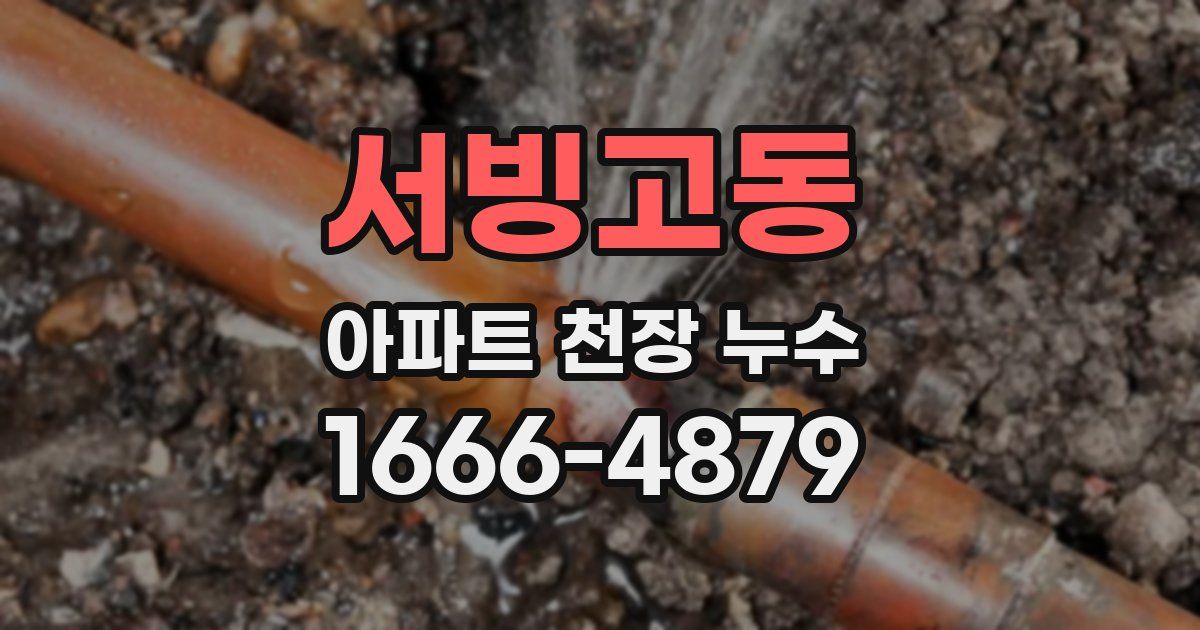 서빙고동 아파트 천장 누수