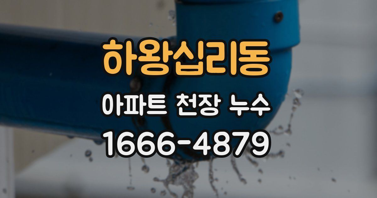 하왕십리동 아파트 천장 누수