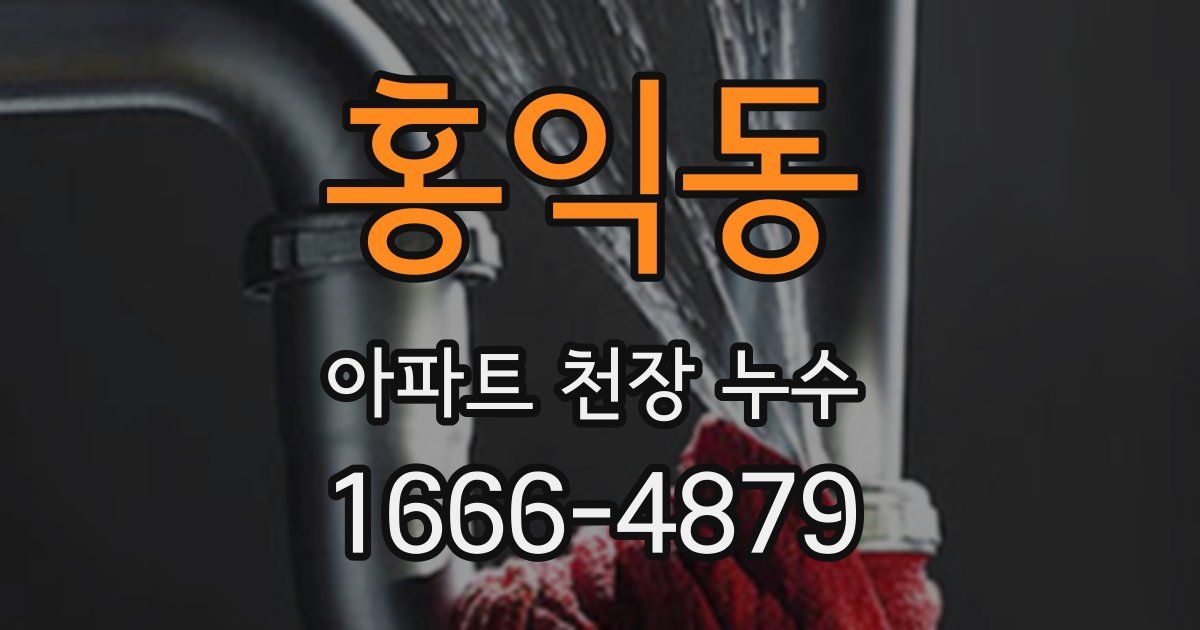 홍익동 아파트 천장 누수