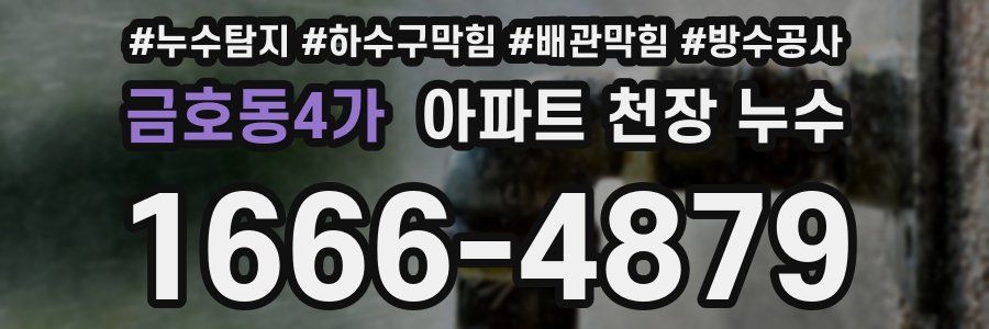 금호동4가 아파트 천장 누수
