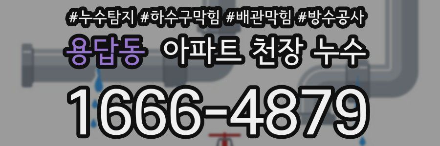 용답동 아파트 천장 누수