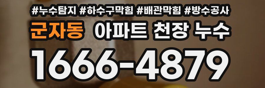 군자동 아파트 천장 누수