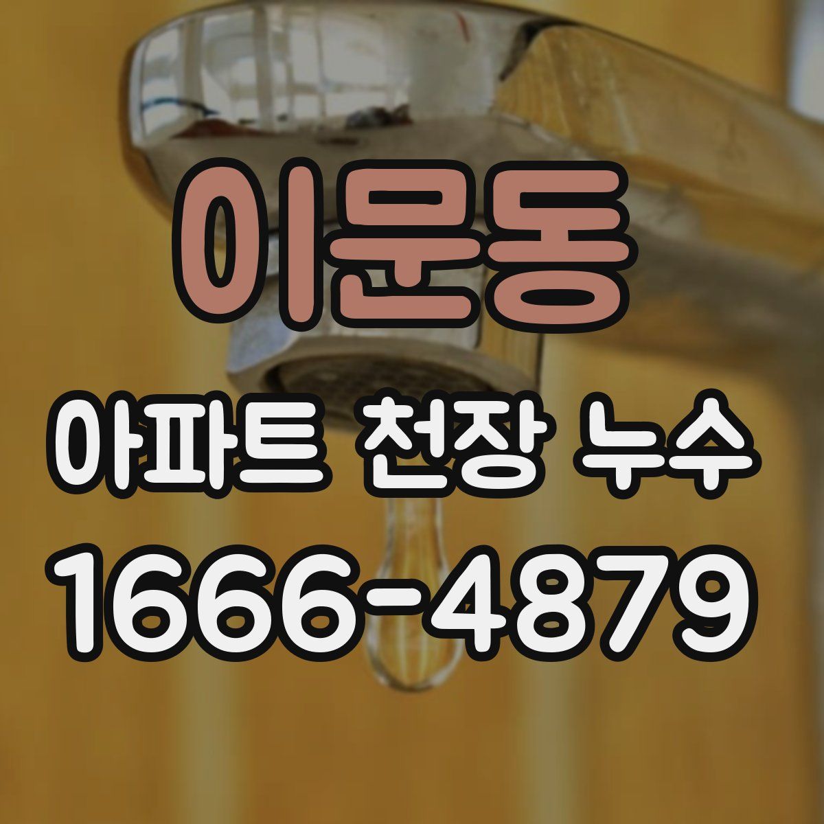 이문동 아파트 천장 누수