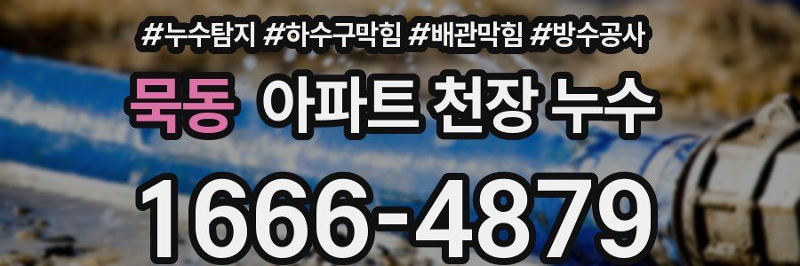 묵동 아파트 천장 누수