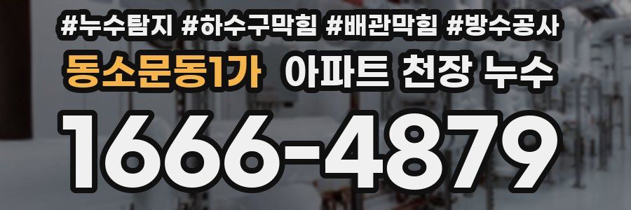 동소문동1가 아파트 천장 누수